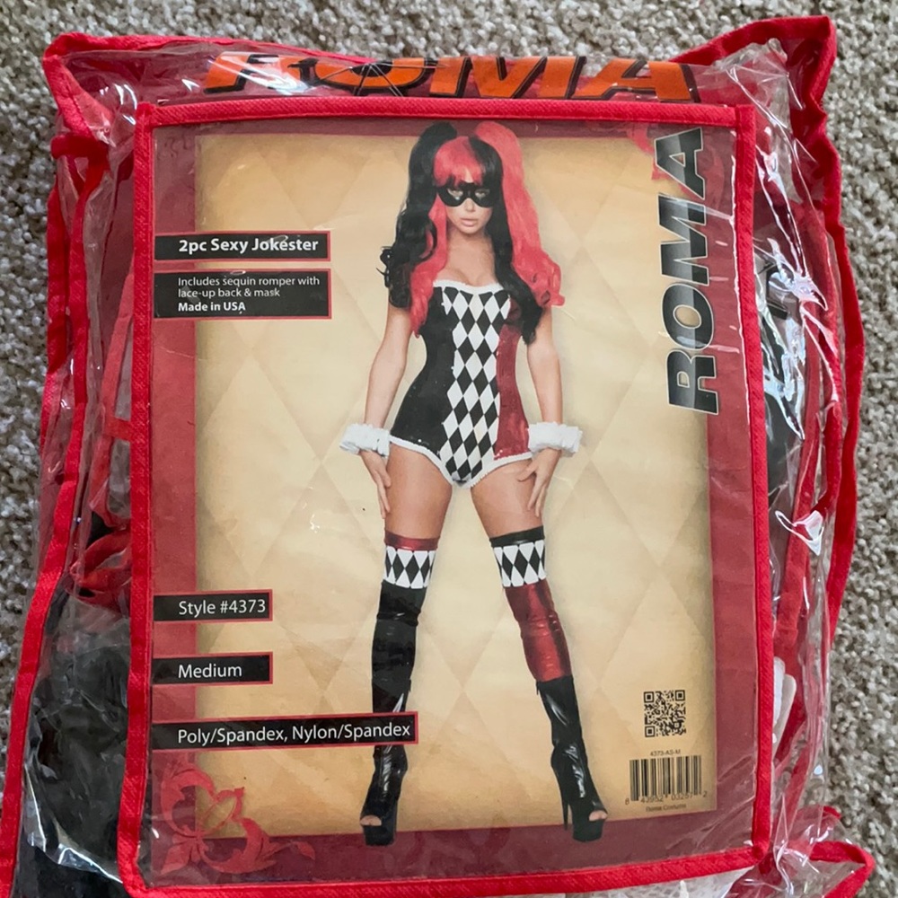 Bnwt sexy jokester costume